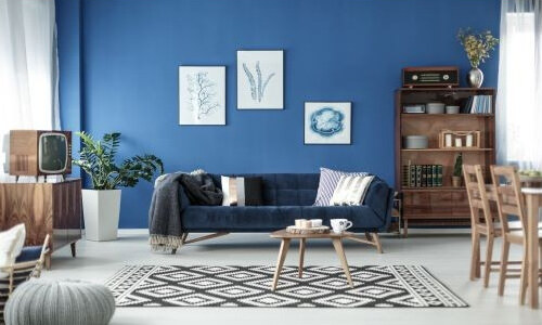 A living room with dark furniture - how to decorate it?